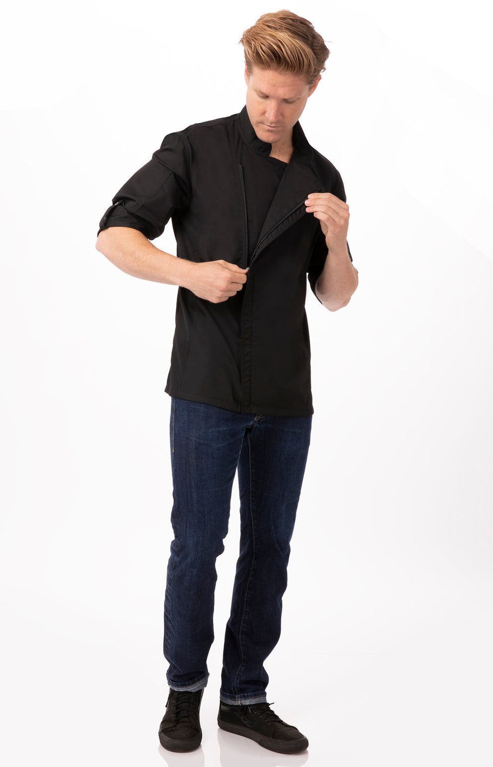 Unisex Hartford Chef Jacket - Black