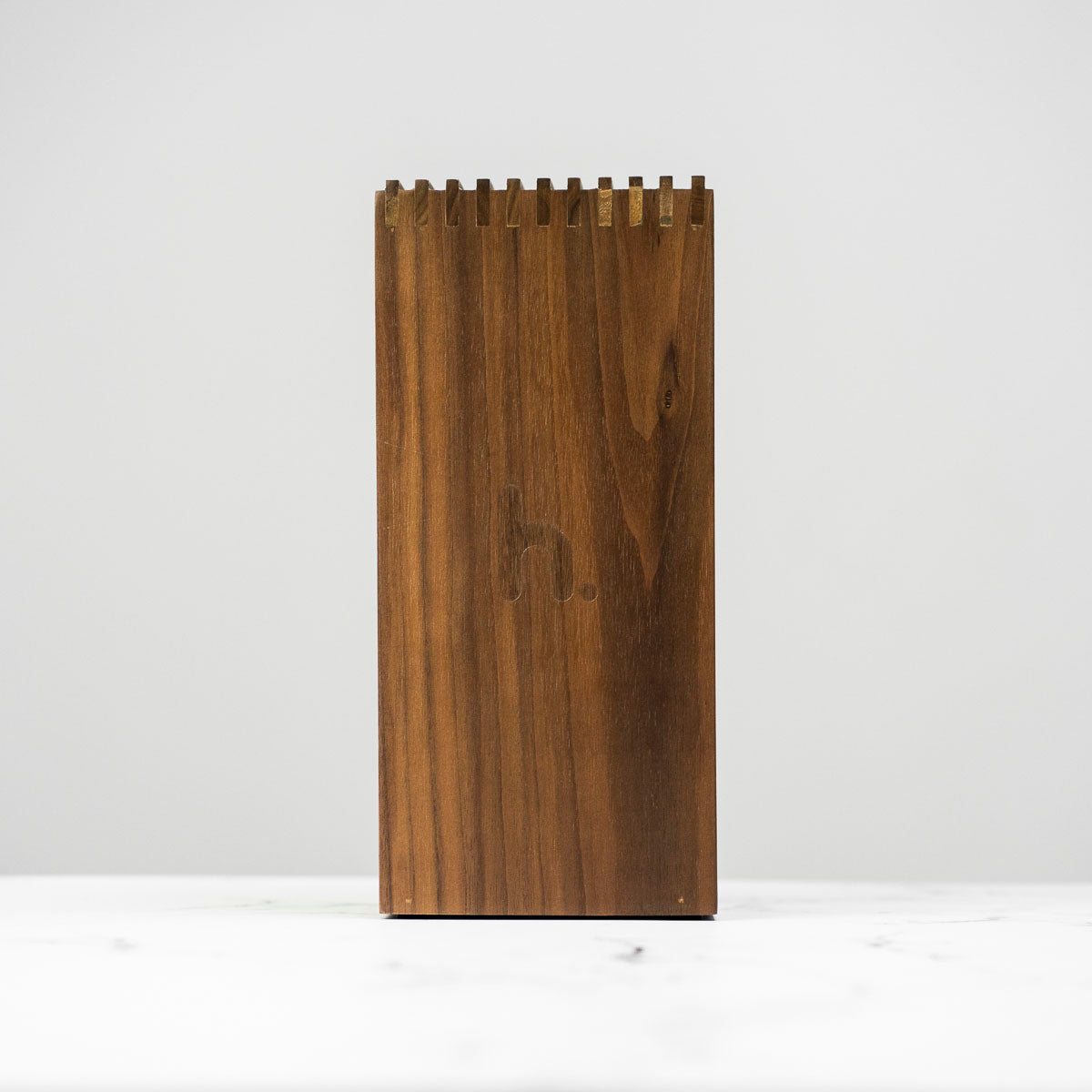 Habitat Slotted Benchtop Knife Block - Walnut