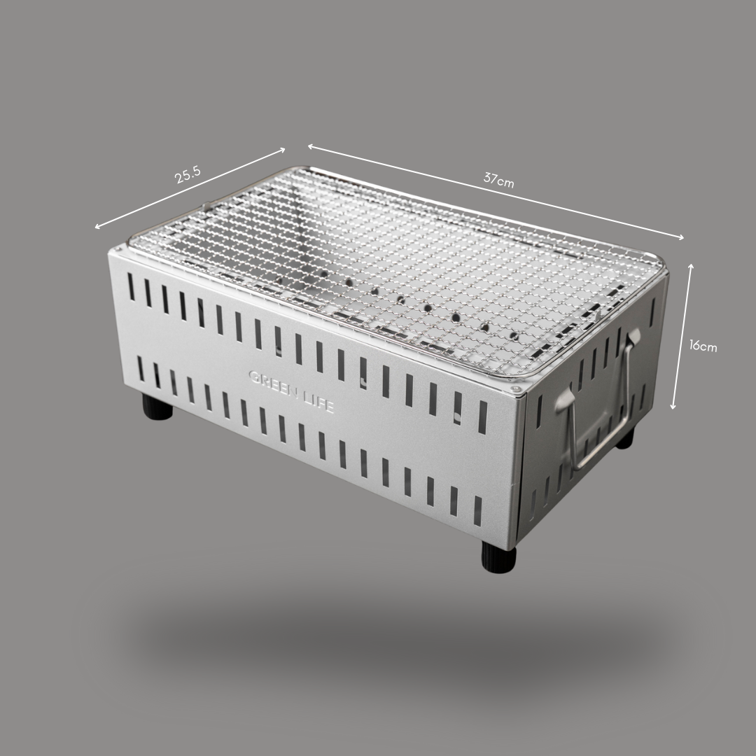 Green Life Tabletop BBQ Grill - Silver
