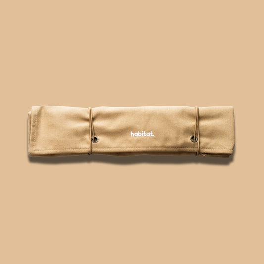 Habitat Canvas Knife Roll - 6 Slot - Tan