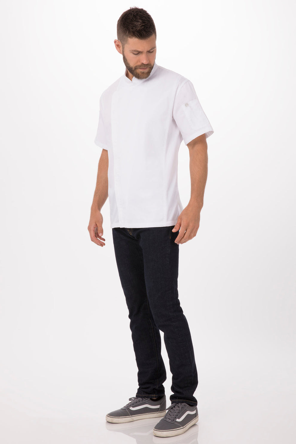 Men's Springfield Chef Jacket - White
