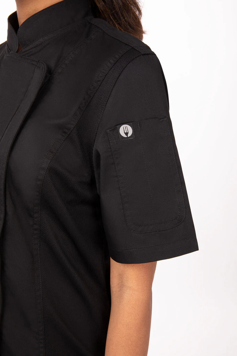 Women's Springfield Chef Jacket - Black