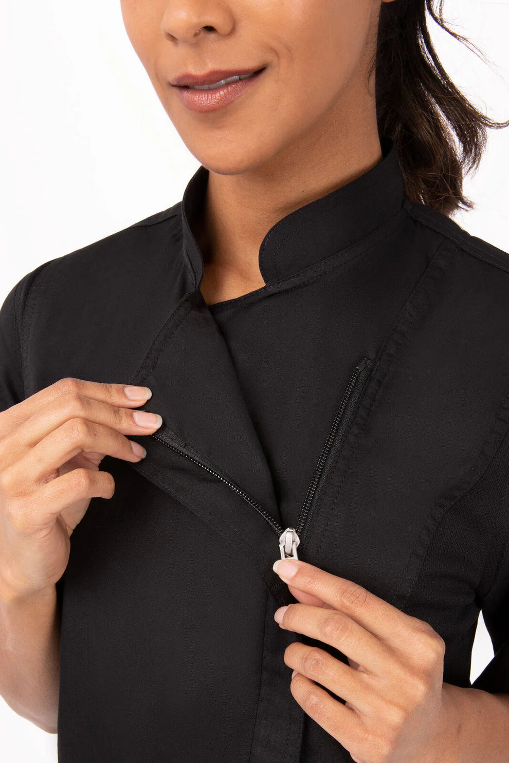 Women's Springfield Chef Jacket - Black
