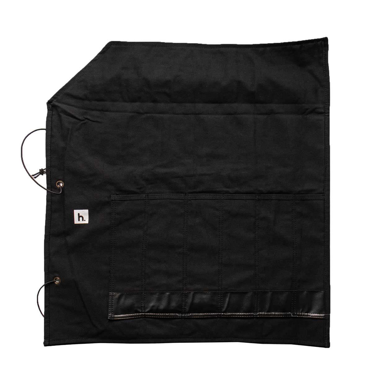 Habitat Canvas Knife Roll - 6 Slot - Black