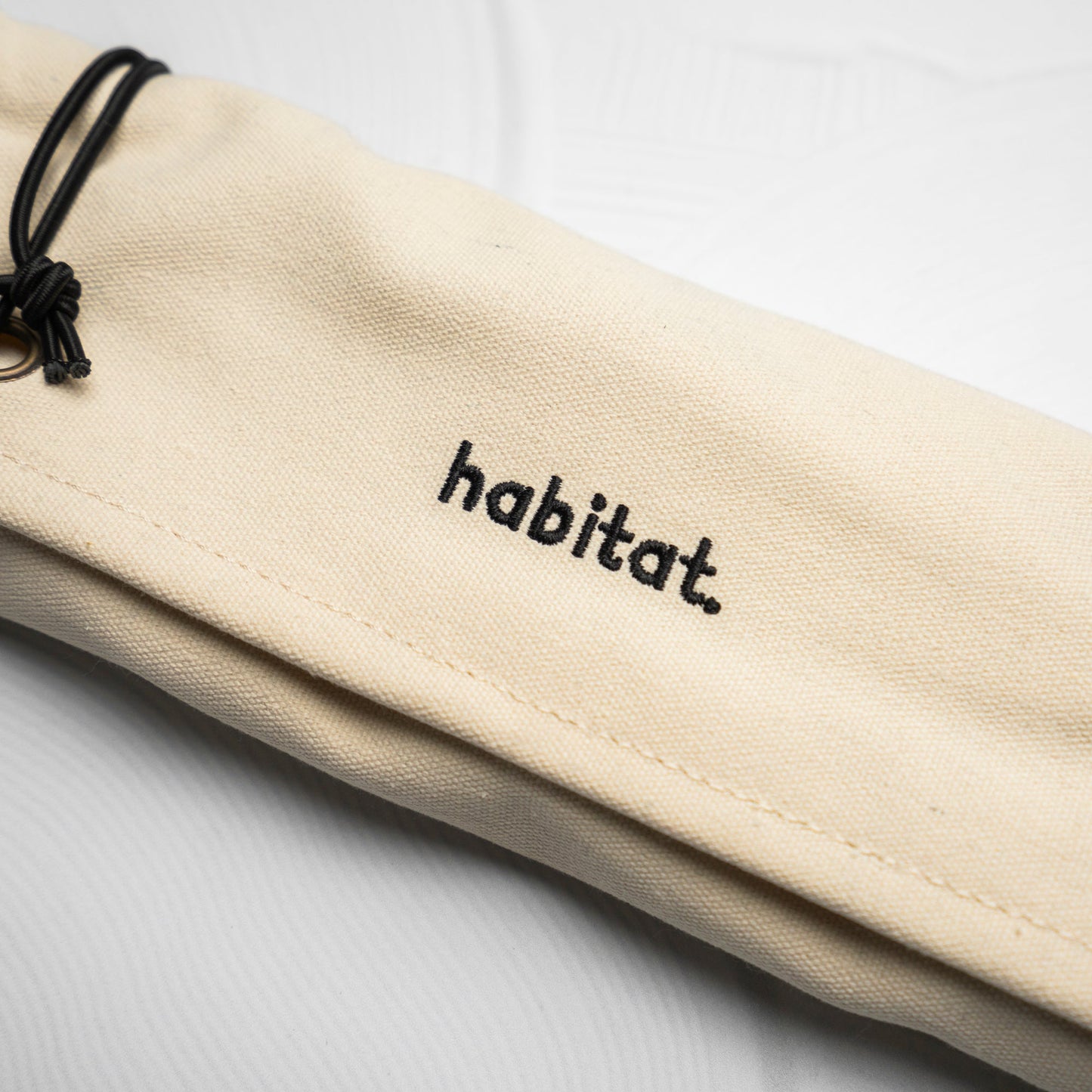Habitat Canvas Knife Roll - 6 Slot - White