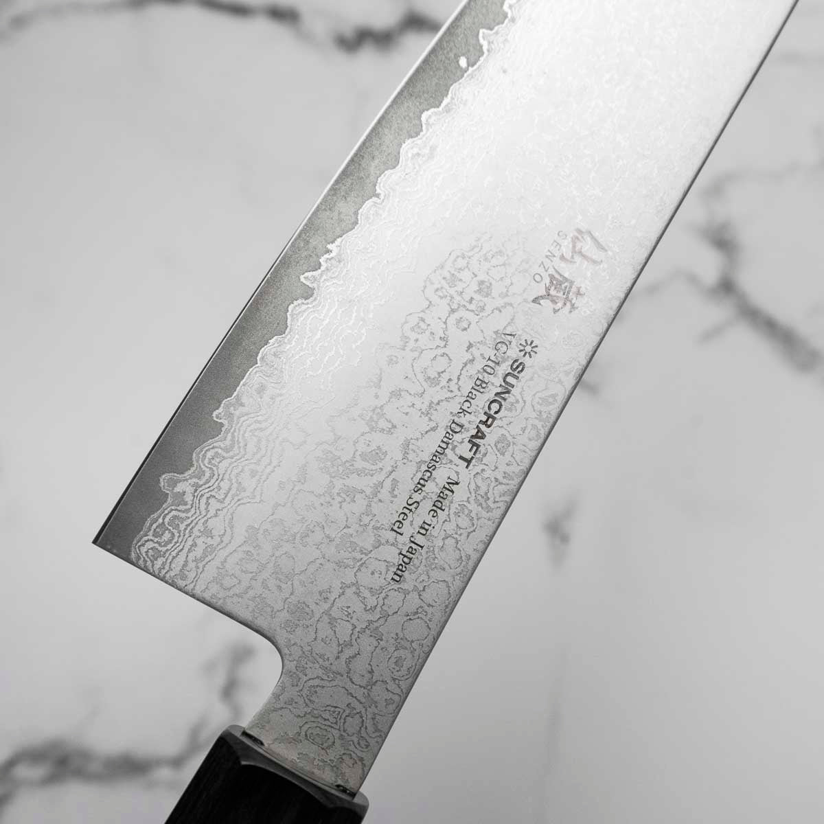 Senzo Black VG10 Damascus Santoku 167mm