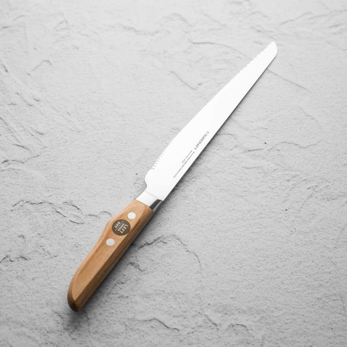 Suncraft "Seseragi" Bread Knife 21cm - Left Handed
