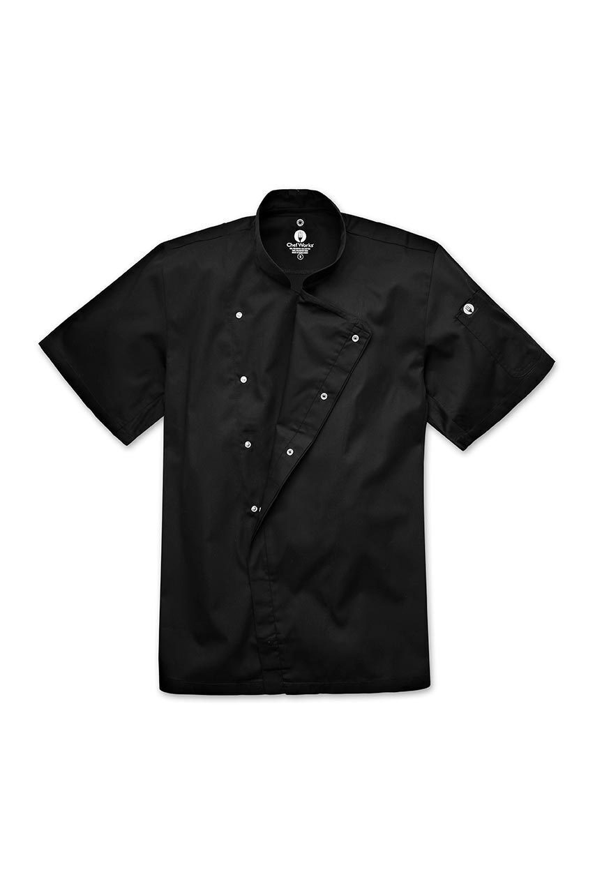 Cannes Press Stud Chef Jacket - Black