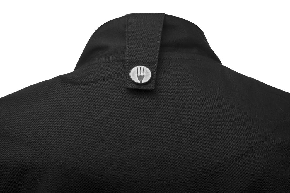 Cannes Press Stud Chef Jacket - Black